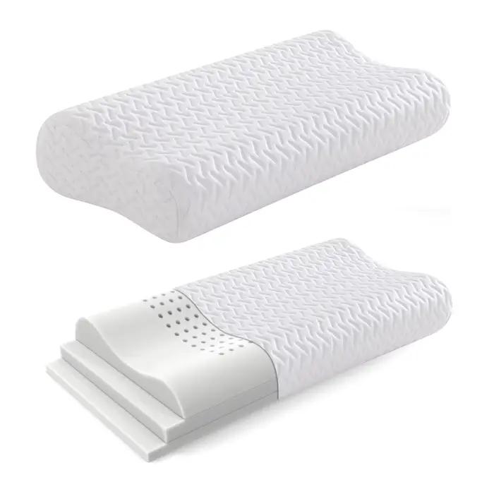 Hcore-Oreiller en mousse à mémoire de forme Ergonom, 1 pièce, pour le cou, les instituts oto, contou