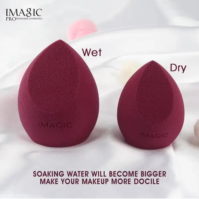 IMAGIC 10 pièces éponge de maquillage bouffée humide et sèche éponge de maquillage douce professionn