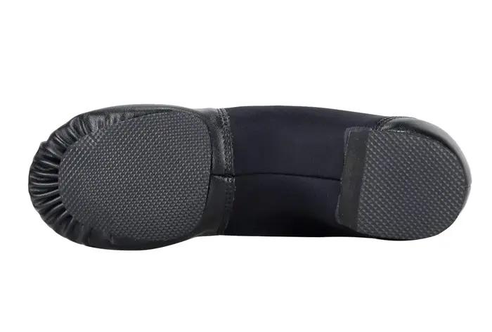 Chaussure de jazz à enfiler avec élastique circulaire pour chaussures de danse pour femmes et hommes