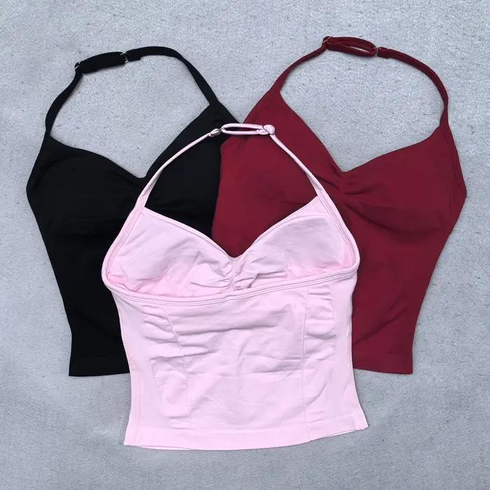 Gilet de Yoga à bretelles palangre réglable, vêtements de gymnastique pour femmes, soutien-gorge int