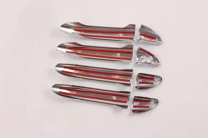 Couvercle chromé de poignée de porte de voiture, garniture de style, superpositions, accessoires pou