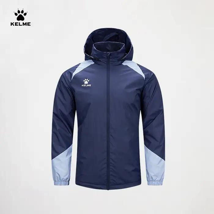 Veste coupe-vent KELME pour homme, veste de course, veste de sport pour entraînement de football, co