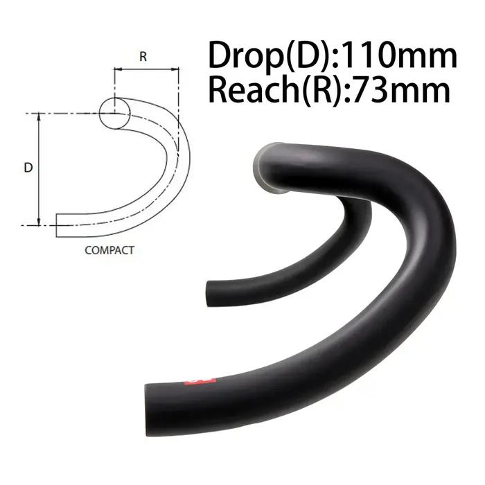 Guidon de gravier en carbone grande barre évasée vélo de route cyclocross 400 420 440mm 30 degrés offert ruban de guidon occasion spéciale
