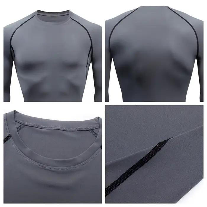 Dry Fit hommes haute qualité MMA Fitness Gym sport T-Shirt Jogging course chemise Compression respir