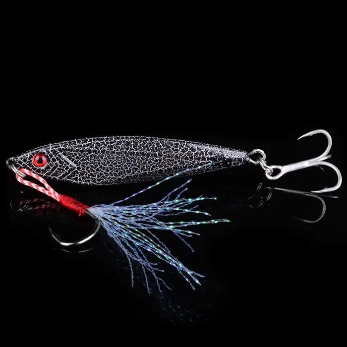 14 pièces gabarit en métal VIB leurre de pêche 14G 21G 30G leurres coulants gabarits de mer cuillère