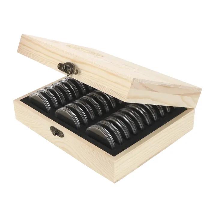 Boîte de rangement de pièces de monnaie 20/30/50/100 pièces, étui de collecte de pièces commémorativ