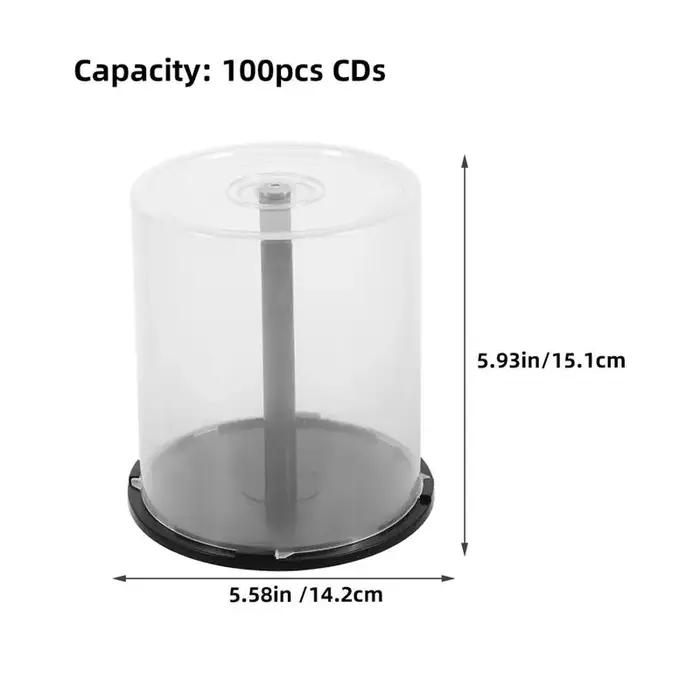 Support de stockage en plastique transparent pour CD et DVD, support de stockage pour CD et disque c
