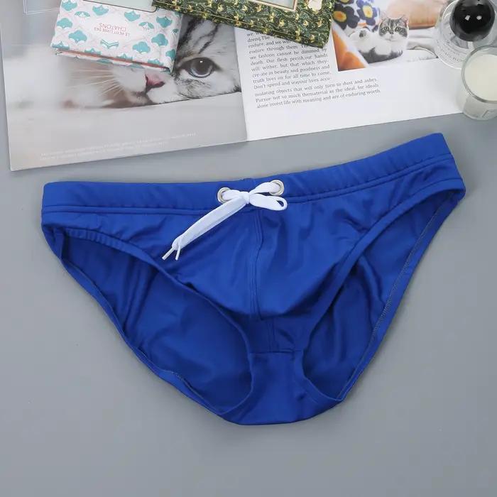 Slip Sexy pour hommes, maillot de bain, vêtements de plage, taille basse, sous-vêtements, maillot de