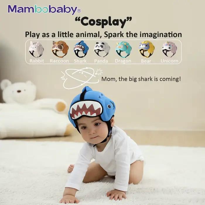 Mambobaby Casque Anti-Choc Safe pour bébé, couvre-chef de protection de tête pour nourrissons, appre