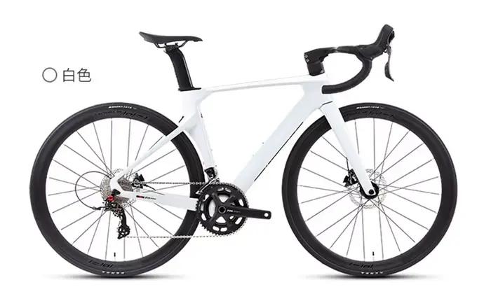 Cadre de vélo de course en carbone ultraléger fourche Twitter R5 axe traversant frein à disque route de course pour coureurs compétitifs et amateurs