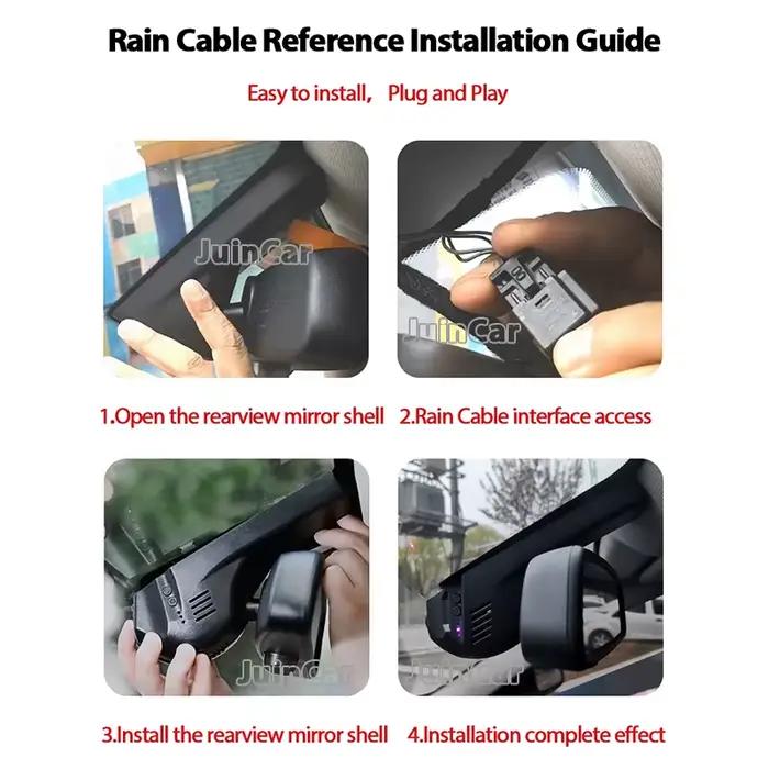 Enregistreur vidéo WiFi Plug and Play Dvr Car Cam, caméra de tableau de bord, 1K, 2K, 4K, Toyota CHR