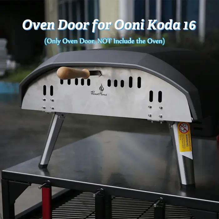 Porte de four à pizza en acier inoxydable de 16/12 pouces, parfaitement dimensionnée pour OONI Koda