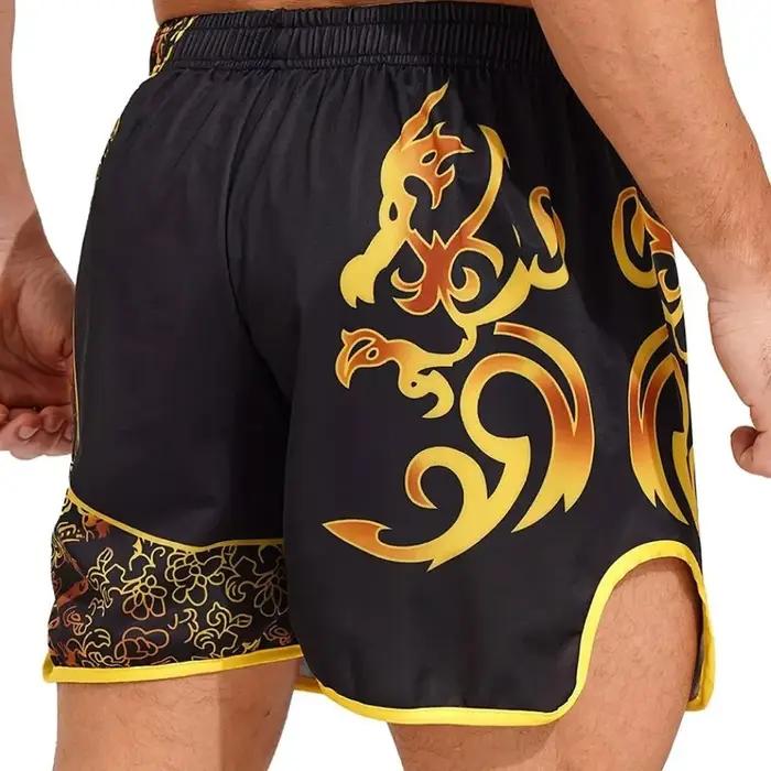 Boxers pour hommes de Muay Thai Shorts Sports MMA Combat Training Pantalon court