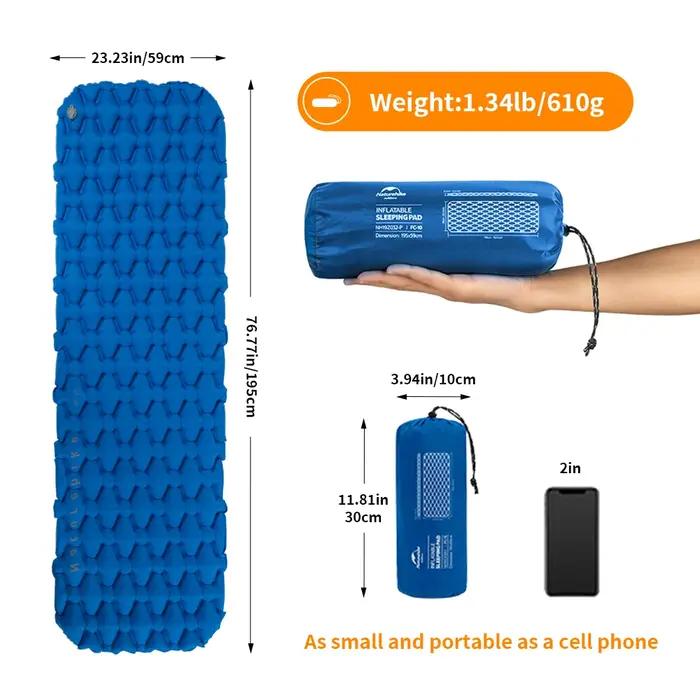 Naturerandonnée matelas gonflable matelas de Camping matelas d'air ultraléger coussin de couchage ex