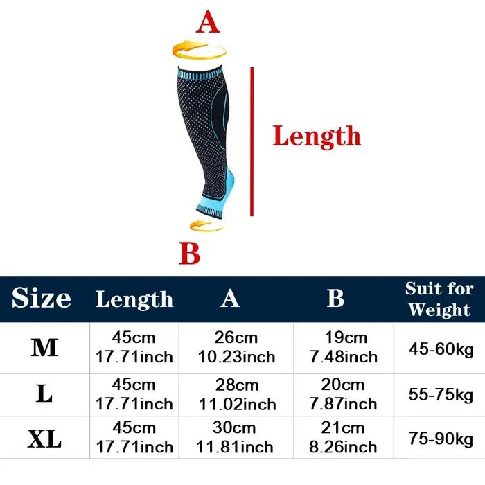 1 pièces femmes hommes Compression mollet manches soutien adapté pour la course basket-ball Protecti