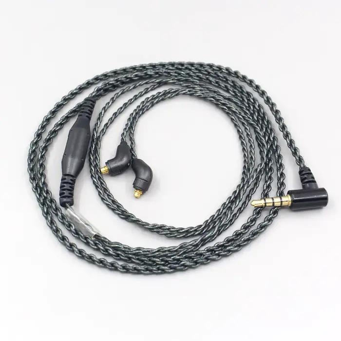 Câble d'écouteurs à feuille d'argent équilibré, 45ohm, 3.5mm 2.5mm 4.4mm, pour ER4SR ER4XR ER3XR ER3