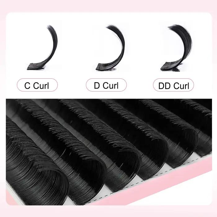 CoMango Extensions de cils de ventilateur facile bricolage 2d/3d/4d/10d Extensions de cils en fleurs