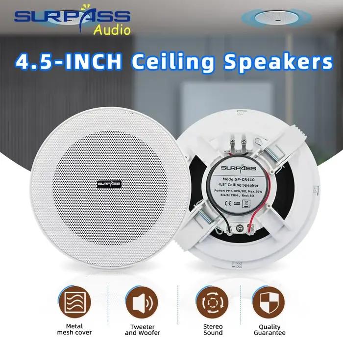 Amplificateur mural Audio pour maison intelligente, 4 pouces, compatible Bluetooth, son de musique d