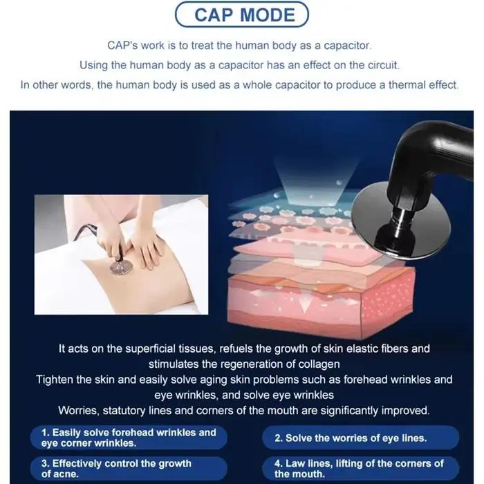 Appareil Tecar INDIBA 448 kHz CET RET, machine de physiothérapie RF haute fréquence, Diathermie Pro,