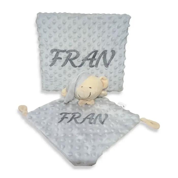 Couverture bébé personnalisée avec votre nom brodé, couverture topito personnalisée pour nouveau-né,