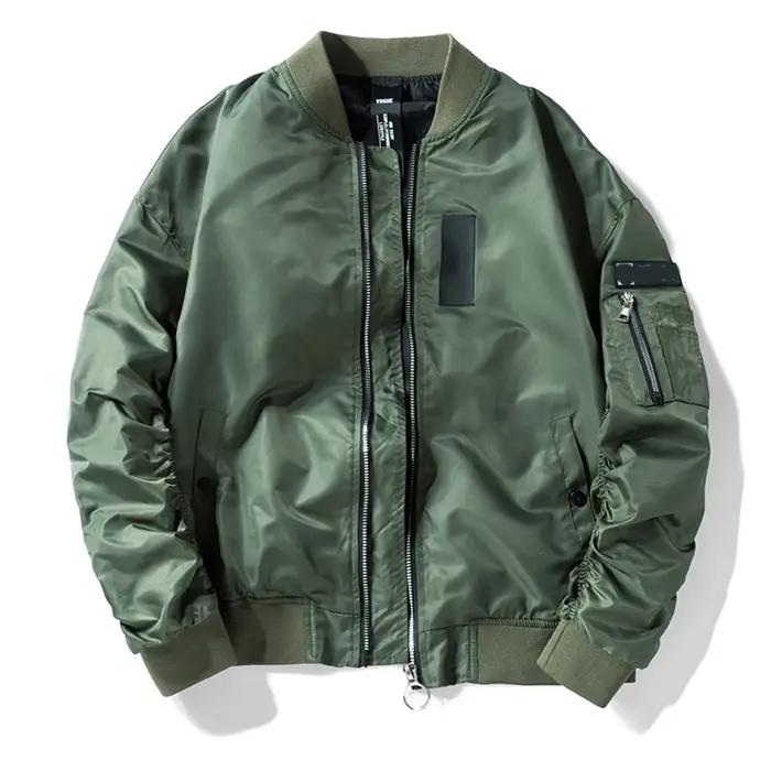 Printemps MA1 Bomber veste hommes militaire surdimensionné coupe-vent vol pilote manteau mâle Street