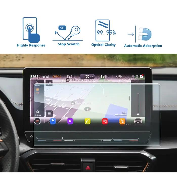 LFOTPP Protecteur d'écran pour Cupra Formentor 2021 2022 2023 2024 12-Inch GPS Navigation Touch Disp
