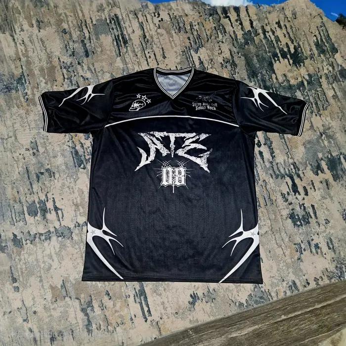 Ybsy – maillot de Football pour femmes, Version coréenne d'été, T-Shirt col en v, ample et à la mode