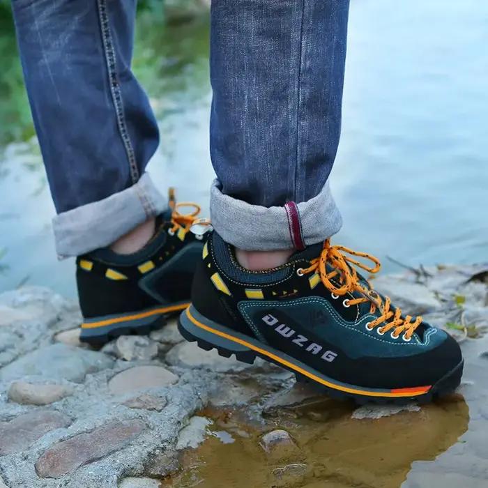 Chaussures randonnée imperméables à la mode pour hommes - Baskets escalade trekking sport plein air