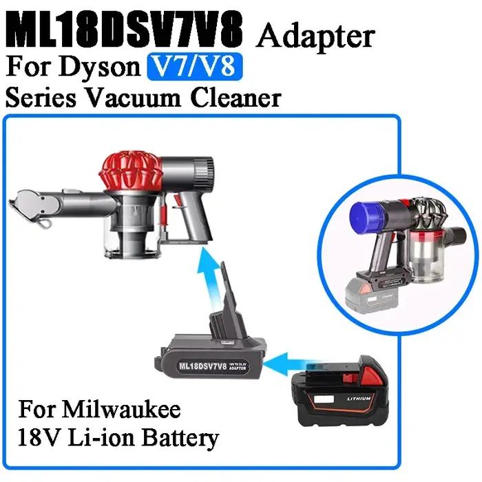 Adaptateur de batterie Li-ion MT18DSV7V8 ML18DSV7V8 DW18DSV7V8 BS18DSV7V8 pour Makita pour Milwaukee