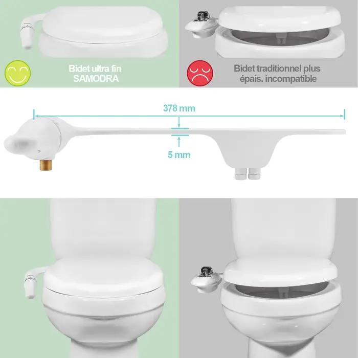 SAMODRA Bidet de toilette Ultra-mince
