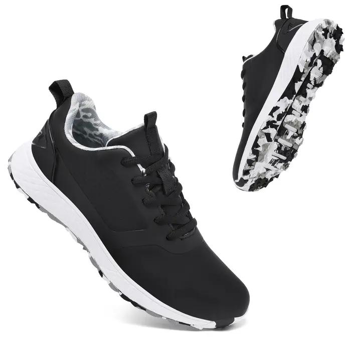 Chaussures de golf sans crampons pour homme et femme, design ergonomique, semelle spéciale, confort et performance pour golfeurs de tous niveaux, adapté à la marche sportive et aux activités de plein air