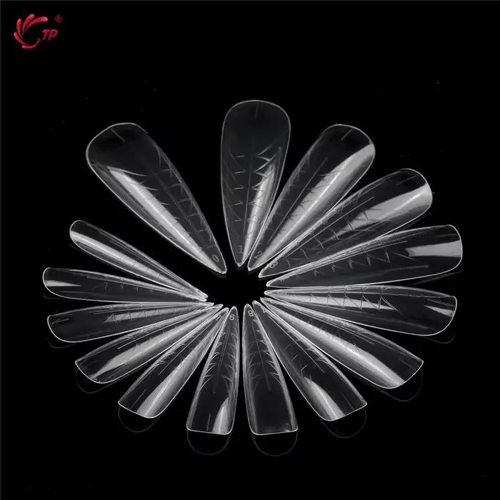 TP 75 pièces/150 pièces Stiletto double forme ongles acrylique construction rapide Gel moule couvert