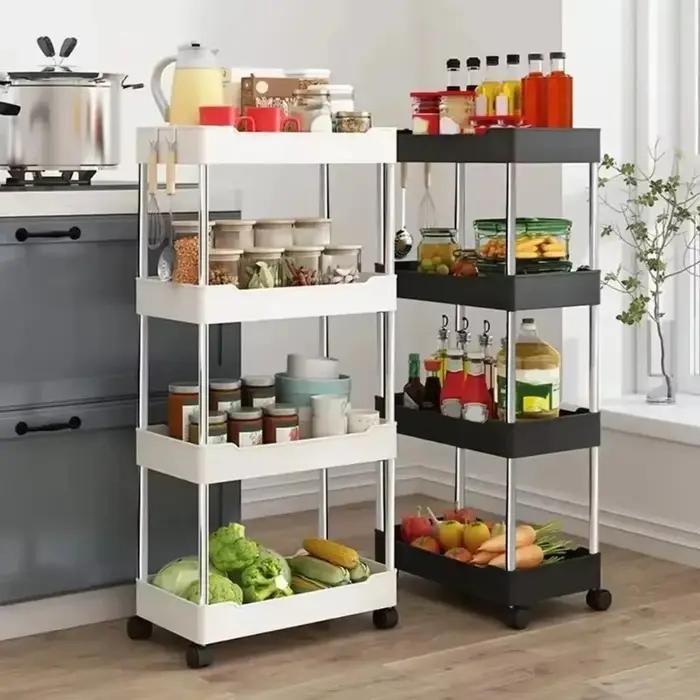 Support de rangement à coutures, armoire étroite de cuisine, support de séparation au sol du salon,