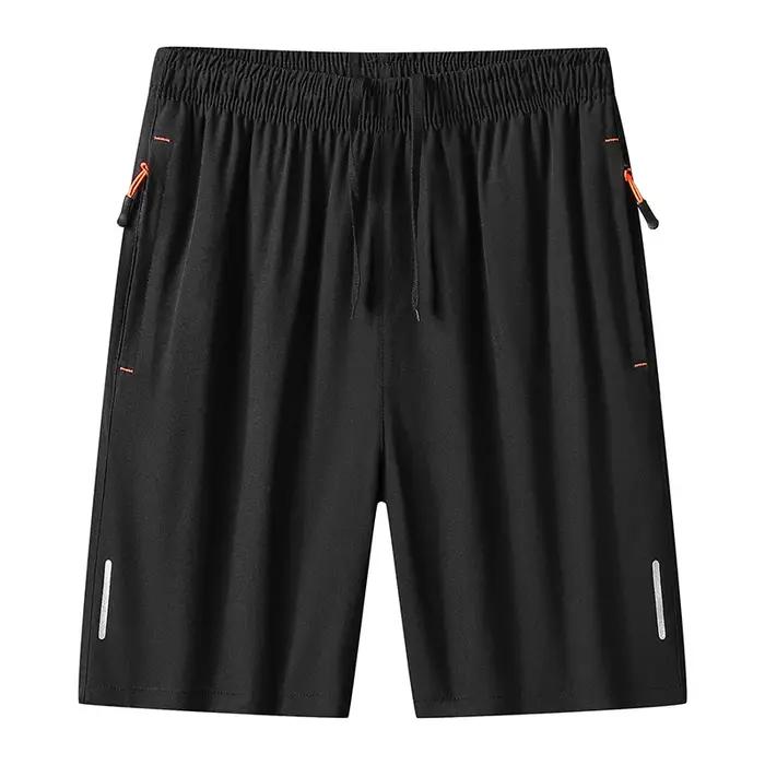 Short de sport été homme en soie glacée - Vêtement plage respirant pour basketball et fitness