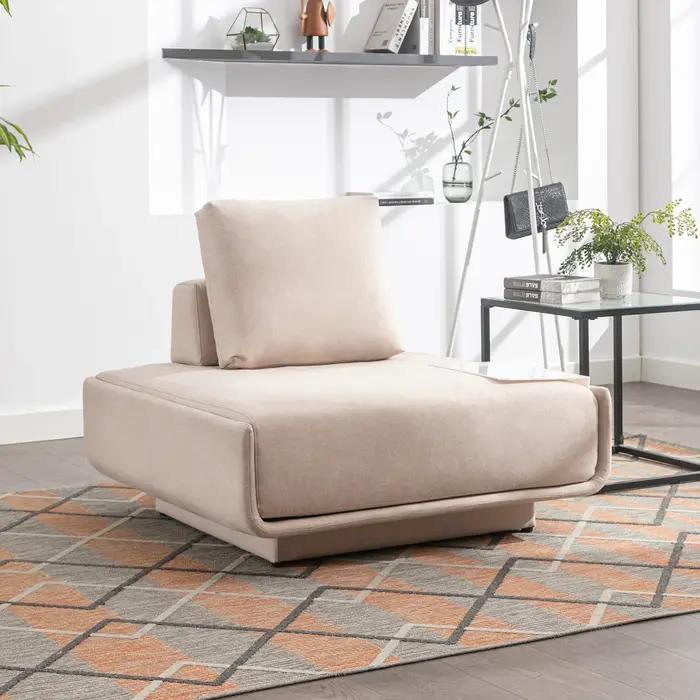 HORGgland-Canapé-lit en O, sofa sectionnel avec accoudoir et dossier parfait pour appartement et sal