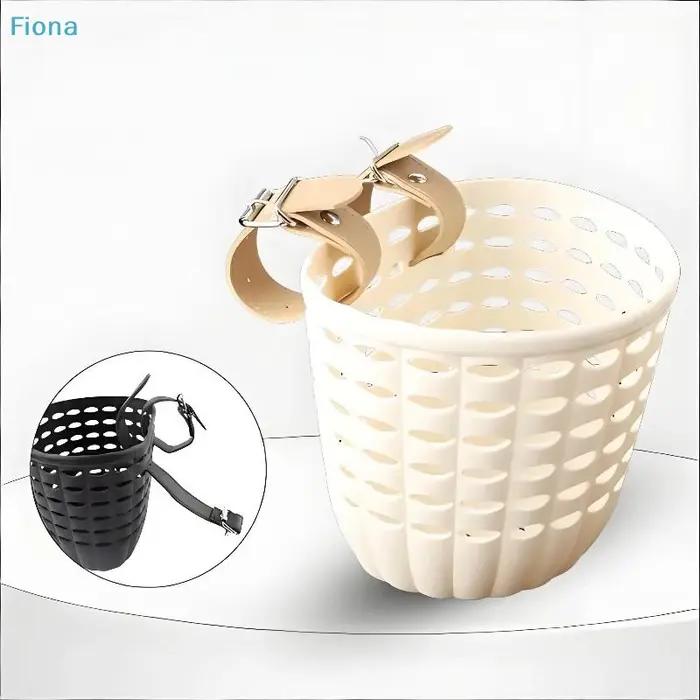 ✔ Panier de vélo pour enfants, panier de rangement durable avec sangles réglables en PU, panier de guidon pour enfants, filles, cyclisme en plein air, tout-petits