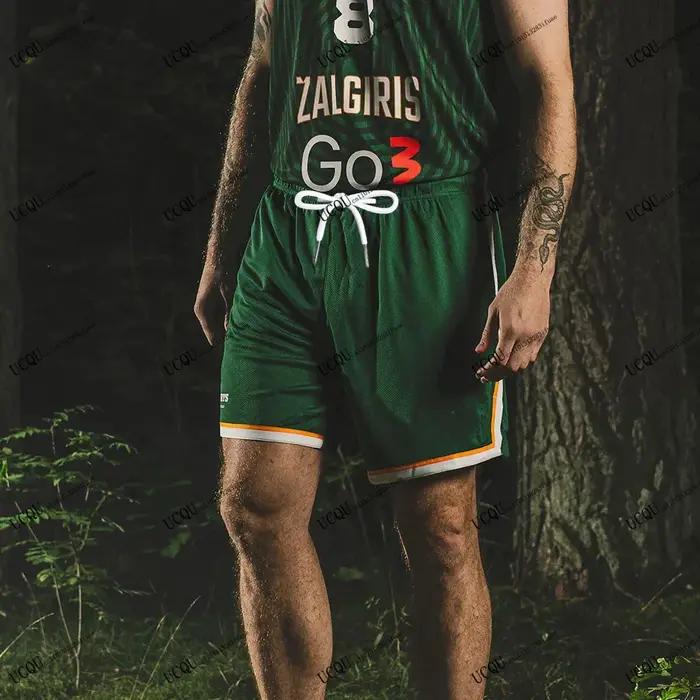 Lituanie basket-ball Žalgiris Kaunas 2025-26 nouveautés short à cordon Style Sport décontracté maiso