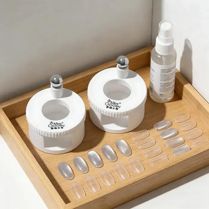 1PC Aimant rotatif pour ongles effet œil de chat, large, avec effet perles de verre, multifonctionne