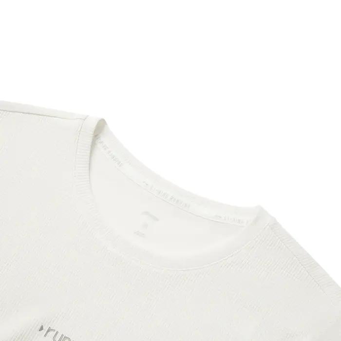 Li-ning femmes course sport T-Shirt AT AIR coupe régulière 3D raccord Polyester respirant doublure à
