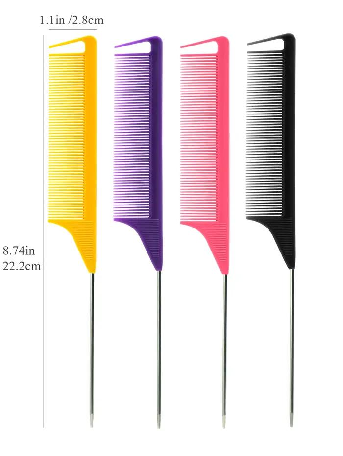 Peigne antistatique à queue pointue pour Salon de coiffure, brosse à cheveux, épingle à aiguille en