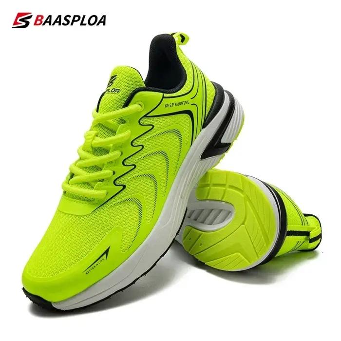 Baasploa – chaussures de course légères en maille respirante pour hommes, baskets de sport confortab