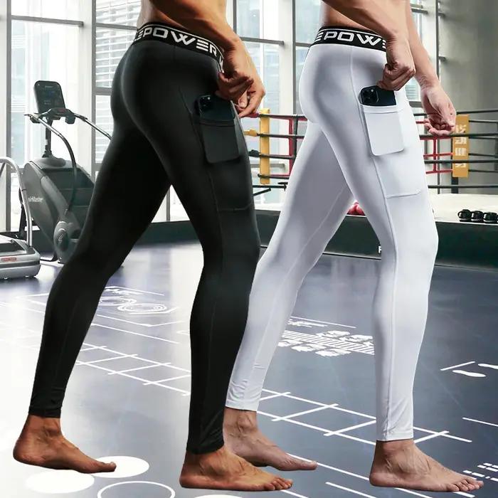 Gym hommes Fitness course pantalons de Sport athlétisme Leggings serrés Joggings maigre Yoga pantalo