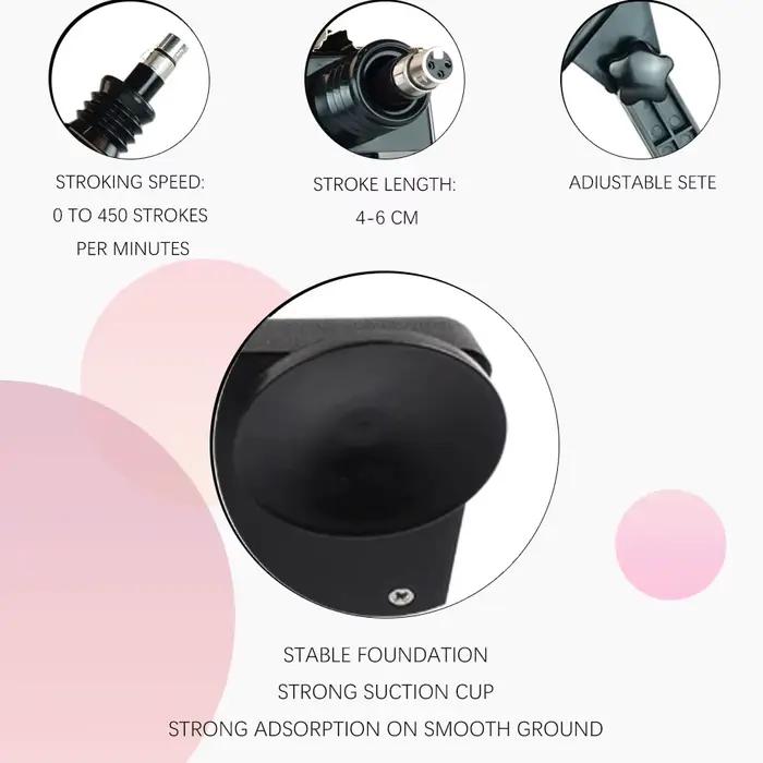 Machine Sexuelle Filaire/Sans Fil pour Homme et Femme, Gode Vibrateur Réglable, avec Pompage, Jouets
