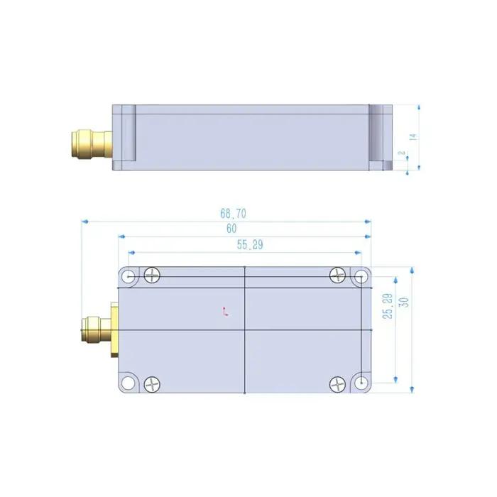 Détecteur de puissance de communication USB, 100K-10GHZ, RF, données d'exportation, logiciel de mesu