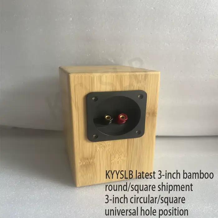 3 pouces haut-parleur coque pin bambou maison Audio gamme complète haut-parleur boîtier vide maison
