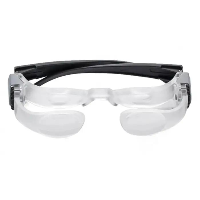 2.1X Max TV lunettes loupe lentille avec dioptrie + 3 binoculaires téléphone portable loupe avec sup