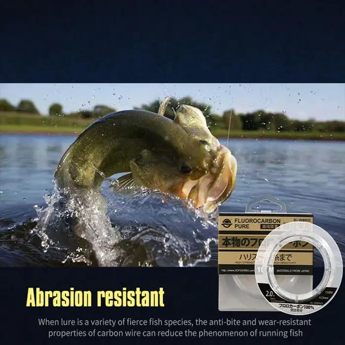 Ligne de pêche en fluorocarbone de 99% M, Monofilament de 1 à 25kg, en Fiber de carbone importée du