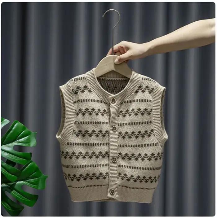 Ensemble chemise et pantalon en fibre trempé pour bébé garçon pull avec glaçage tenue pour enfant printemps automne 2024 occasions spéciales sorties en famille visite chez les grands-parents