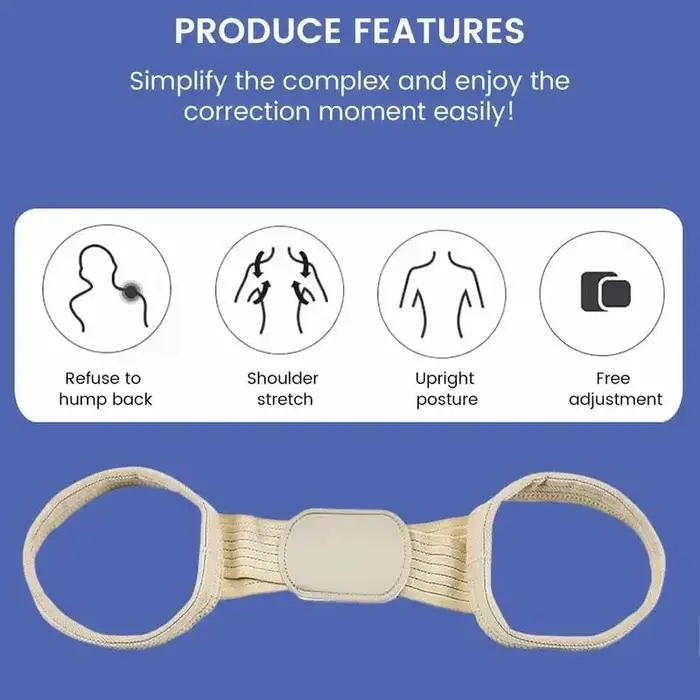 Correcteur posture clavicule réglable - Attelle dos ceinture lombaire pour hommes et femmes