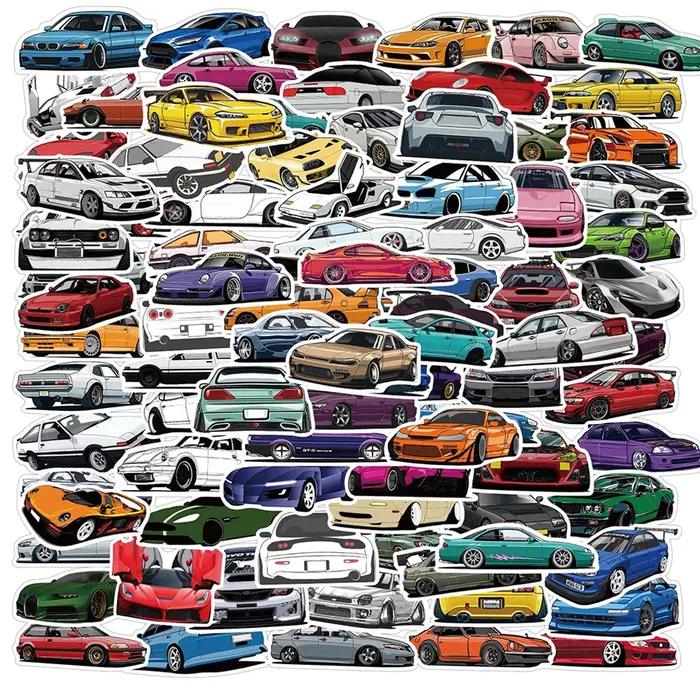 10/30/50/100 pièces JDM rénovation voiture de course Graffiti autocollants ordinateur portable guita